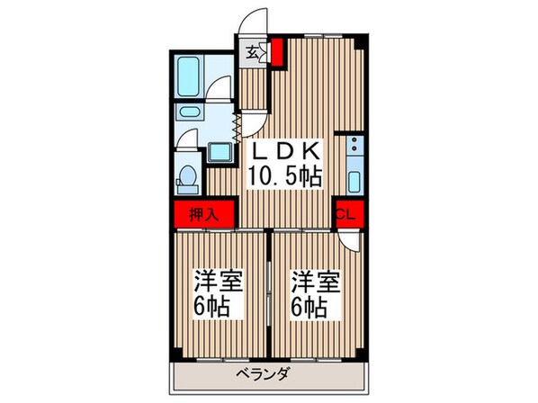 リリ－ズタウンの物件間取画像